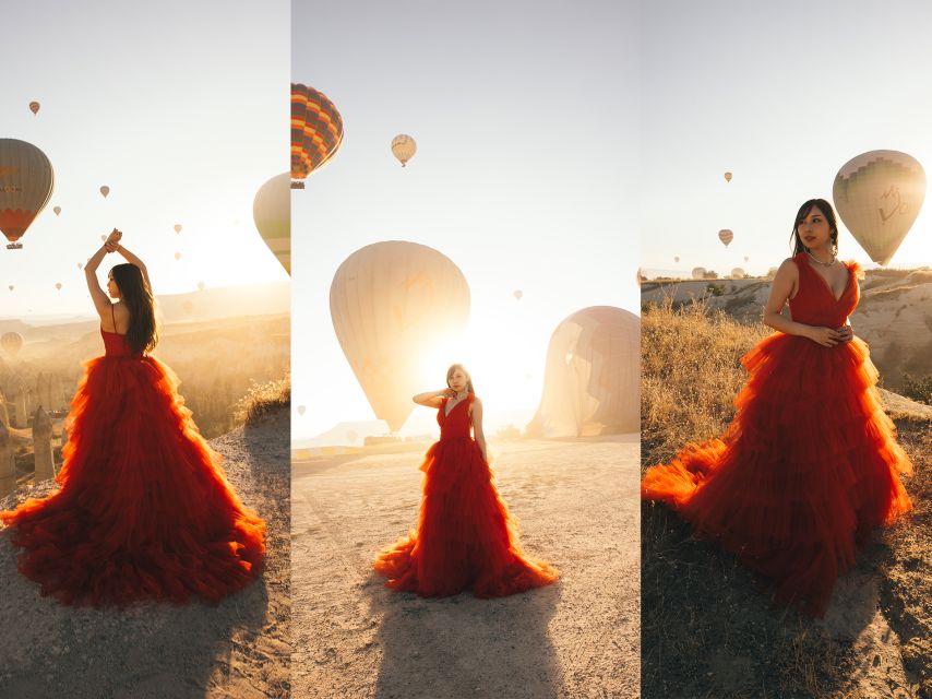 Cappadocia: Photo Shooting With Flying Dresses - Starting with the Iconic Hot Air Balloon Scene at Sunrise