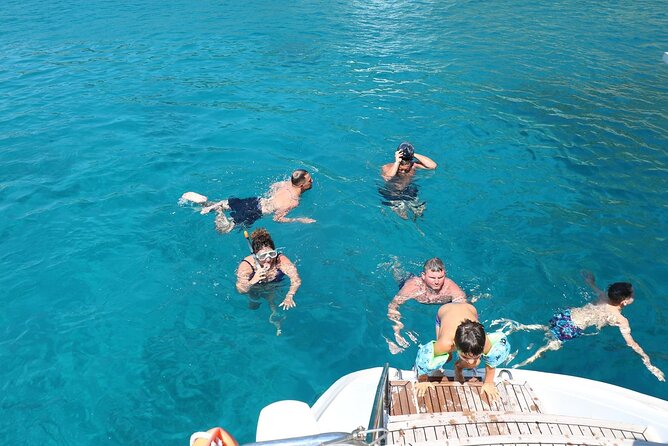 Catamaran Cruises Rhodes - 6 Hours Day Cruise ALL INCLUSIVE - Exploring Anthony Quinns Bay: The First Swimming Stop