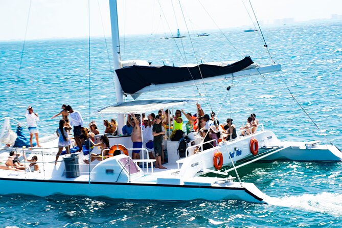 Catamaran to Isla Mujeres, Open bar, buffet, Beach Club Included - Included Activities and Amenities