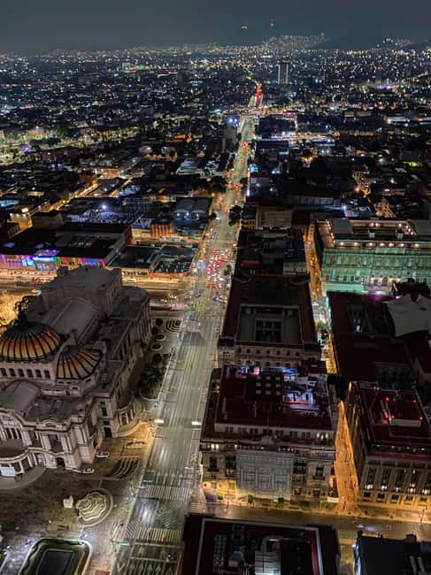 CDMX: Night Walking Tour of the City, with option to visit the Torre Latinoamericana - Starting Point and Tour Duration