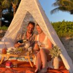 Charcuterie Board and Sunset at Pristine Beach with Photos - Gourmet Snacks and Custom Drinks