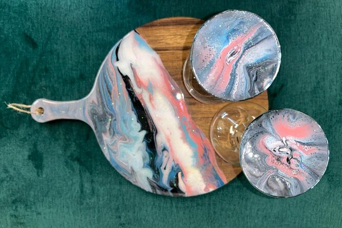 Charcuterie Board and Wine Glasses - What Makes This Painting Class Unique in Houston