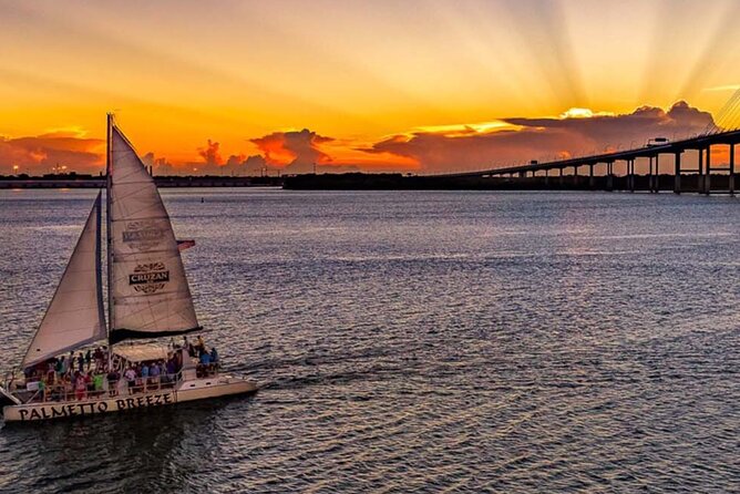 Charleston Iconic Sunset Sail - Lux Catamaran w/Bar & Bathrooms - The Route and Key Sights Along the Water
