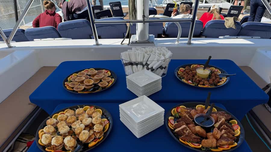 Charleston: Sunday Mimosa Catamaran Sail w/Mini Brunch Bites - The Departure Point at Shem Creek and Boarding Details