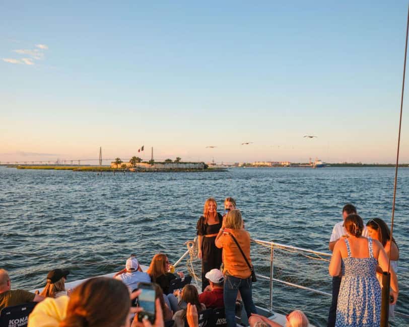 Charleston: Sunset Sail on Luxury 55ft Catamaran with Bar - Departure from Shem Creek at Shem Creek Boardwalk
