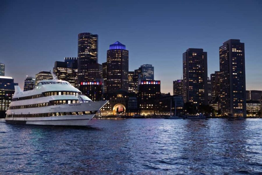 City Cruises Boston: Harbor Buffet Lunch or Dinner Cruise - Boarding the Spirit of Boston at Commonwealth Pier