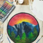 Colorado Inspired Inktense Painted Stocking or Tote Bag Class - The Significance of Inktense Blocks in the Class