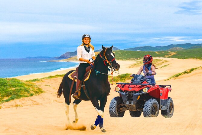 Combo 2x1 in Cabo San Lucas Horseback riding and ATV adventure - Discover Desert Trails and Coastal Beaches on an ATV