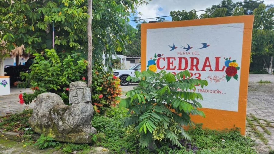 cozumel: atv off road adventure to Jade Cavern and beach - Start at El Cedral: Cozumel’s Historic Mayan Village