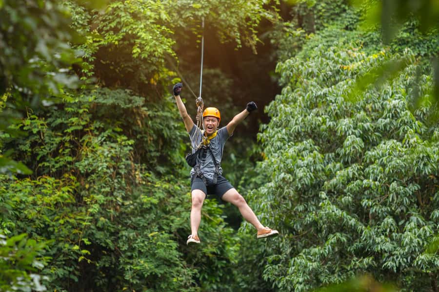 Cozumel: Zip Line, Buffet & Open Bar at KUZÁ Beach Park - The Excitement of Cozumel’s Zip Line Circuit
