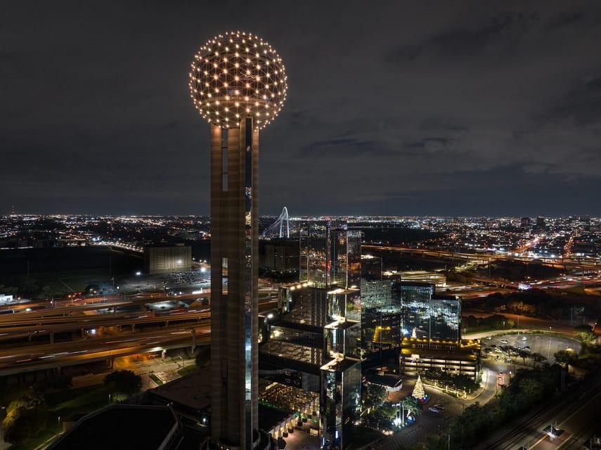Dallas: Reunion Tower GeO-Deck General Admission Ticket - Interactive Features and Light Show Highlights