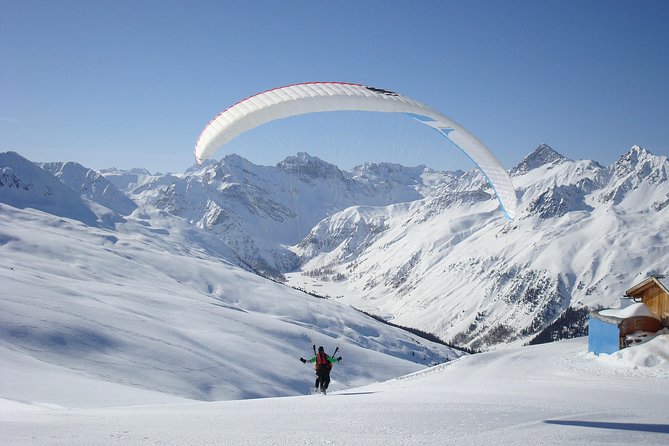 Davos Absolutely Free Flying Paragliding Tandem Flight 1'000 Meters High - The Cable Car Ride and Mountain Hike to Launch
