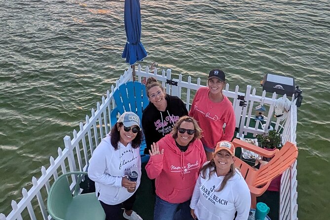 Destin: Sunset Cruise on a Back Porch Style Pontoon - Wine and Snacks on the Water