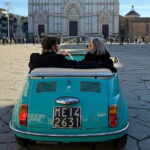 Discover Florence city center on e-cabriot fiat 500 - The Unique Charm of the Electric Fiat 500
