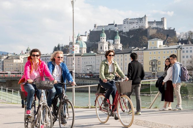 Discover Salzburg by bike: Fun and informative - Starting Point at aVelo Radverleih Near Mozarts Geburtshaus