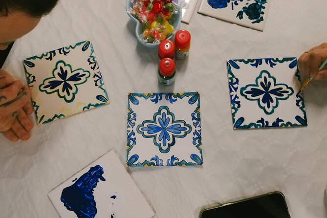 Downtown Porto Tile-Painting Workshop with Porto Wine  Bainharia - Creating Your Own Porto Souvenir