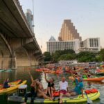 Downtown Sunset Tandem Kayak with 1.5M Bats - Location and Meeting Details in Austin