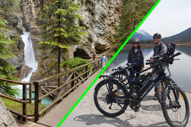 eBike and Hike Banff to Johnston Canyon small group guided program - Cycling Along the Bow Valley Parkway Without Vehicle Traffic