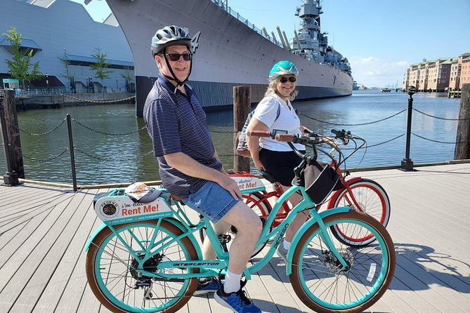 Electric Bike Rental Downtown Norfolk (self guided tour) - Starting Point at E-Bike Alley in Downtown Norfolk