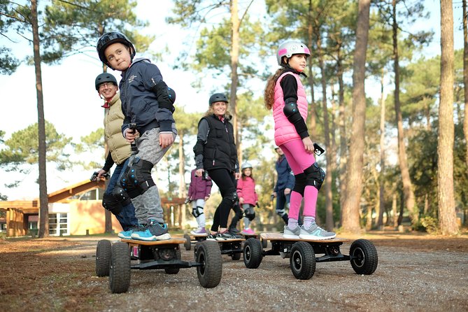 Electric cross skate initiation from 6 years old - The Route: A Shaded Circuit in Landes Pines