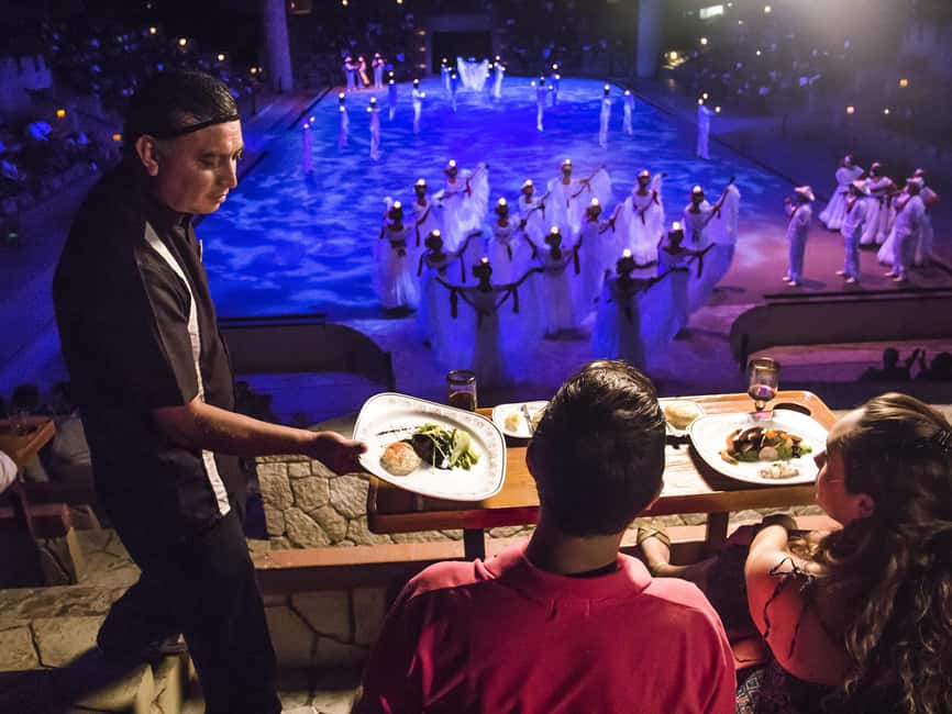 Entrance to Xcaret Park with access to the night show included. - Exploring Xcarets Underground Rivers and Natural Pools