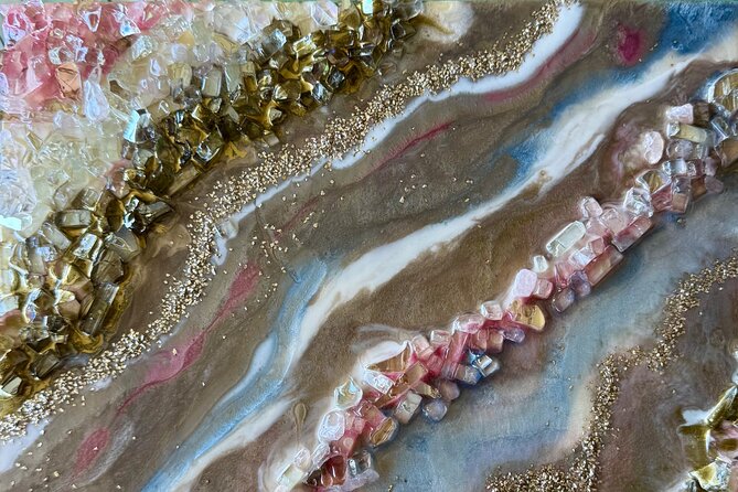 Epoxy Resin Geode Painting Art Class - Starting Point in Paia: The Meeting Location