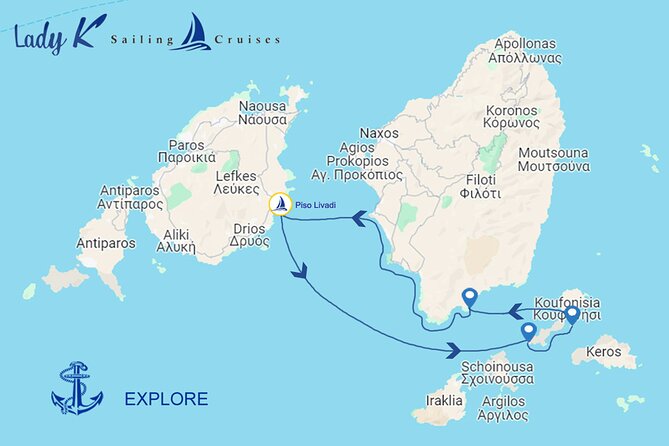 EXPLORE - Tour Adventure Koufonisia & Naxos (Private max 10 Pax) - Paros Departure and Meeting Point at Piso Livadi Port