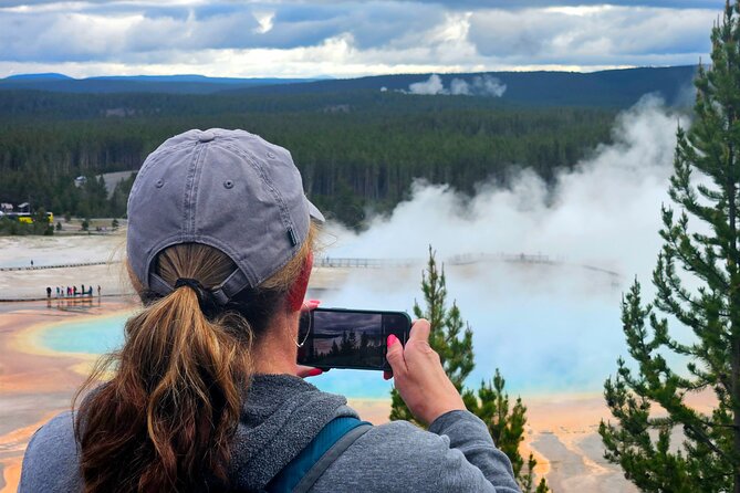 Fairy Falls and Grand Prismatic Overlook Hike with Lunch - Viewing the Grand Prismatic Hot Spring from the Overlook