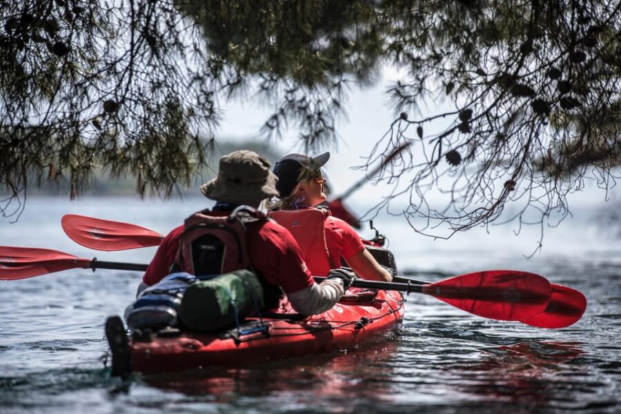 Family Sea Kayak at Meganisi - Lefkada - Starting Point at Agrios Beach Bar in Meganisi