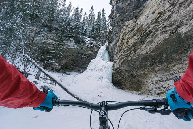 Fatbike Frozen Waterfall Tour - Visiting the Frozen Waterfall