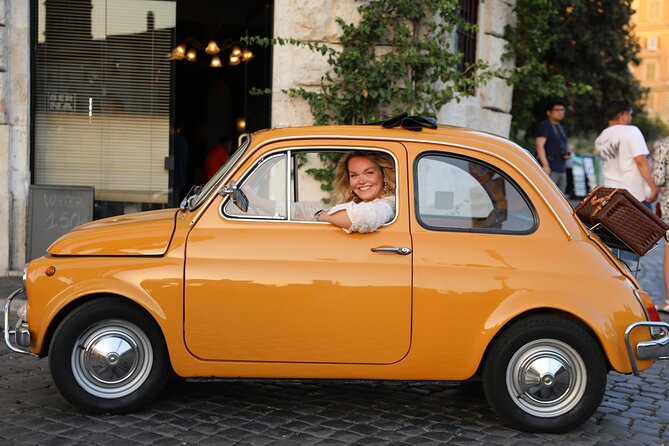 Fiat 500 Roma Professional Photography Service - Cruising in Style in a Vintage Fiat Cinquecento