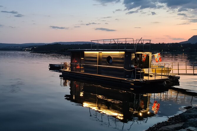 Fjord Houseboat Cruise in Oslo. 100 % electric. BYO - Starting Point at Kongen Marina and How It All Begins