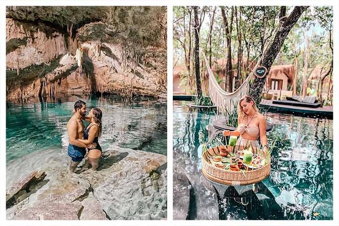 Floating Breakfast+Cavern Tour includes entrance to the cenote-Temazcal - Starting Point: The Yellow Nest in Tulum