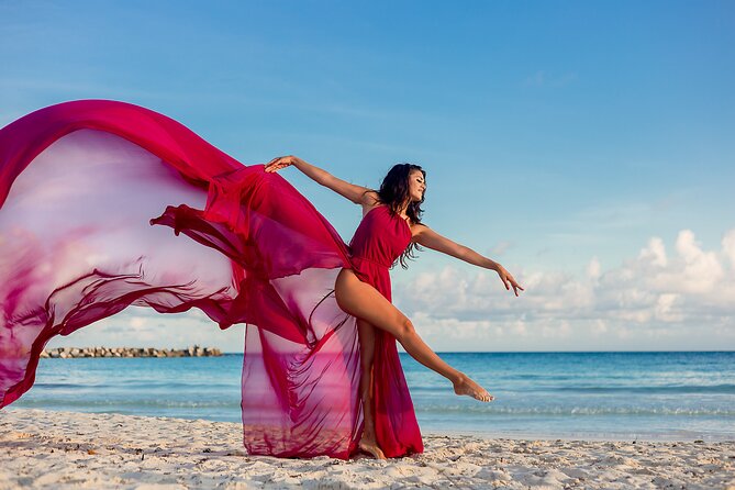 Flying dress photoshoot cancun - The Location and Meeting Point at Cancun’s Beachfront