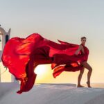 Flying Dress Photoshoot in Santorini by Flying Dress Photo © - The Photoshoot Experience in Imerovigli and Beyond
