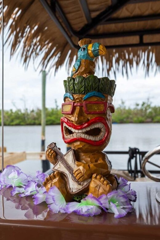 Fort Myers Beach: Adults only BYOB Tiki Pub Sunset Cruise - Custom Tiki Pub Boat: A Floating Party Venue