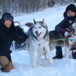 Free Pickup/Drop off: Alaskan Husky Dog Sledding with Free Photo - The Dog Sledding Trail and Scenic Views