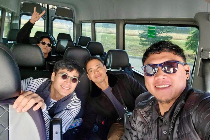 From Banff: Hassle-free Private Transfer to Calgary YYC Airport - The Modern Fleet: Tesla EVs, Mini-Vans, and Sprinters