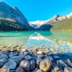 From Canmore Banff to Lake Louise Moraine Lake 1.5h Half Day Tour - Lake Louise: Majestic Glaciers and Emerald Green Waters