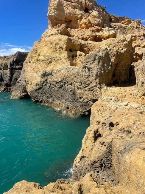 From Faro: Adventure Express Tour - Cliff Jump & Beach - Starting Point at O Seu Café in Faro
