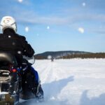 From Ivalo: Ice Fishing Safari to Lake Inari, reindeers & lunch - Snowmobile Sleigh Ride to Lake Inari