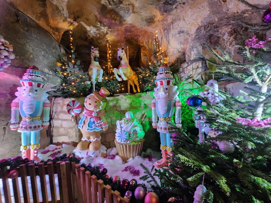 From Paris to Valkenburg Cave Christmas Market Day Trip - Visiting Valkenburgs Cave Christmas Market