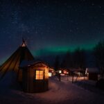 From Saariselkä: Northern lights tour to Lake Inari, incl. dinner - Snowmobile-Pulled Sledge Ride to Lake Inari