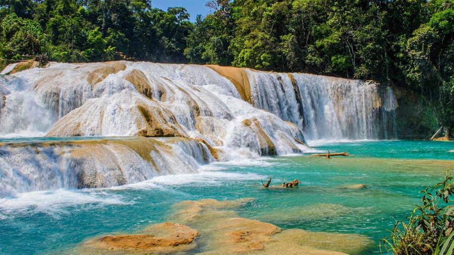 From San Cristóbal: Agua Azul and Palenque Day Trip - Misol-Ha Waterfall: Serenity in the Jungle