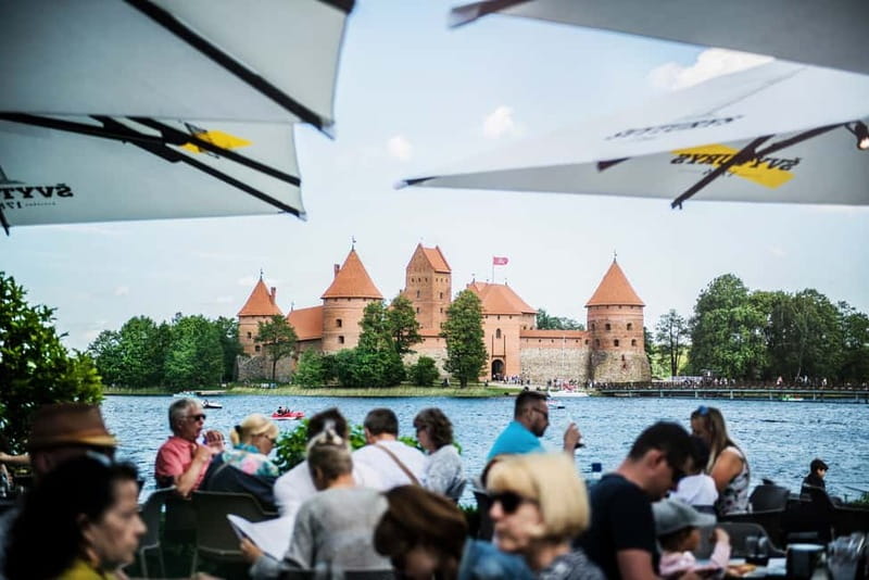 From Vilnius: tour to Trakai with kybynai tasting - Visiting Trakai Castle’s Architectural Marvels