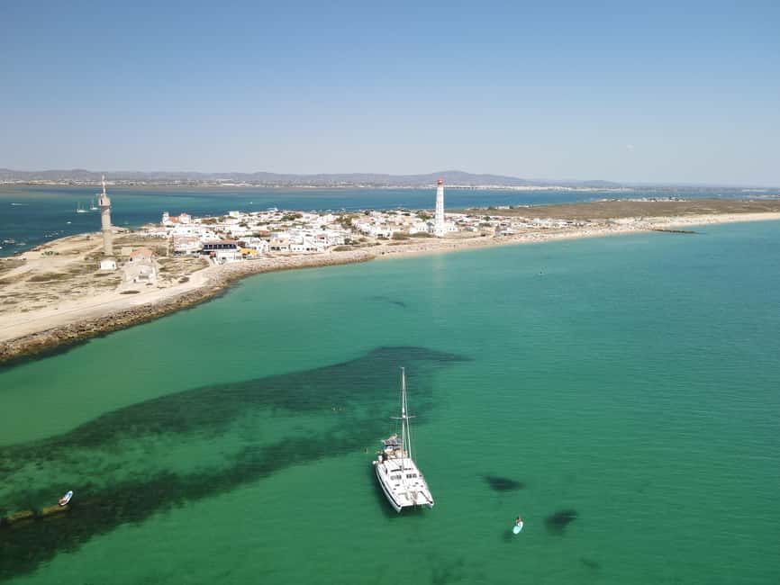 Fuzeta: Ria Formosa Blue Lagoon Sailing Tour with Snorkeling - Sailing Along the Algarve Coast on a Catamaran
