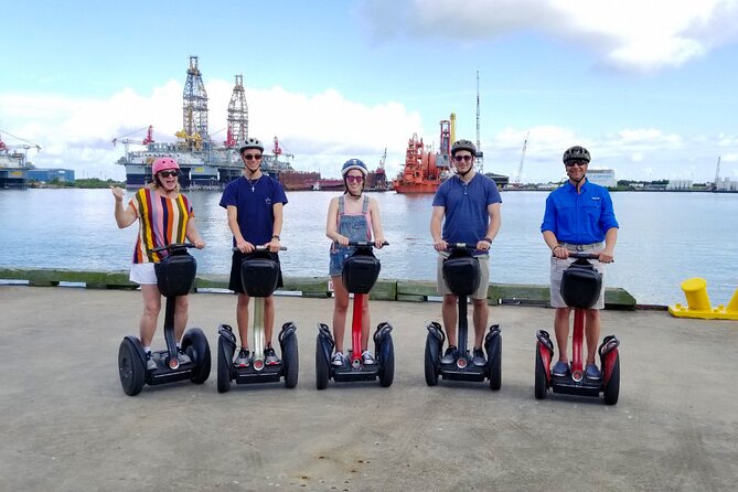 Galveston Seawall SegwayTour - Visiting the Tall Ship Elissa and the Seawall Views