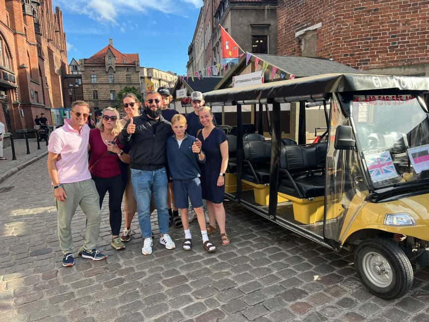 Gdansk: Shared or Private City Tour LIVE/AUDIO by Golf Cart - From the Old Town to the Port