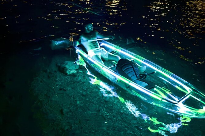 Glowing Night Kayak Tour with LED lights and Moonlight - Exploring Split’s Coast Under the Night Sky