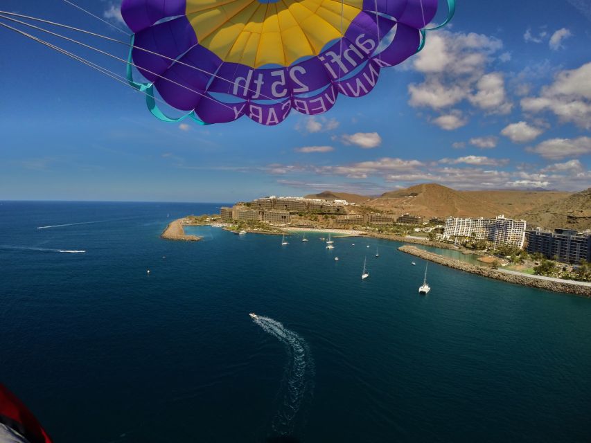 Gran Canaria: 1 to 3 Person Parasail over Anfi Beach - How the Parasailing Adventure Begins at Anfi Beach
